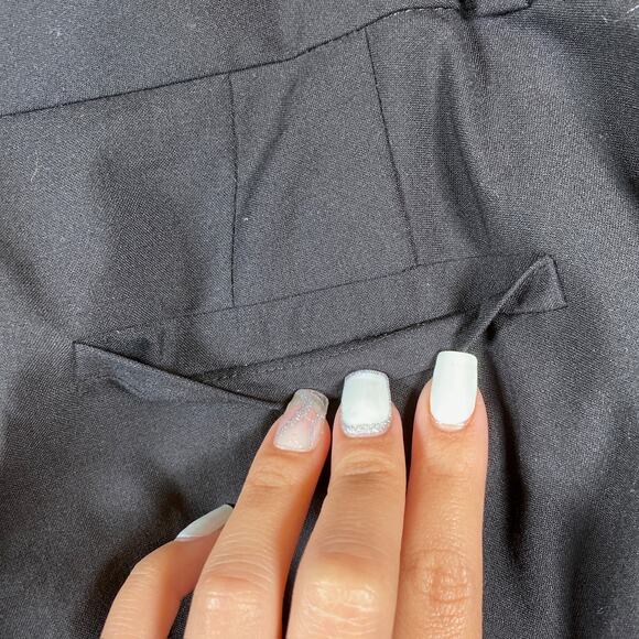 Banana Republic Womens Pants Black Jackson Curvy Fit Wool Blend Lined Stretch 8 - Picture 13 of 15